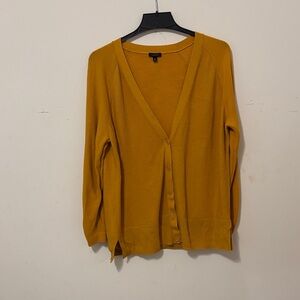 Talbots Women's Goldenrod Cardigan Sweater